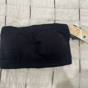 True kind, Black Strapless Bandeau Top NWT